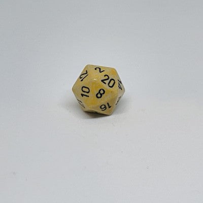 The Tomb Yellow d20