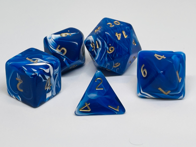 The Big Blue Ones Dice Set