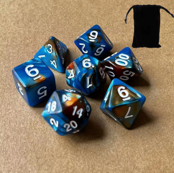 The RPG and DND Dice Value Set