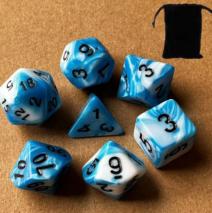 The RPG and DND Dice Value Set