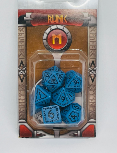 Q-Workshop Classic Blue Runic Dice Set