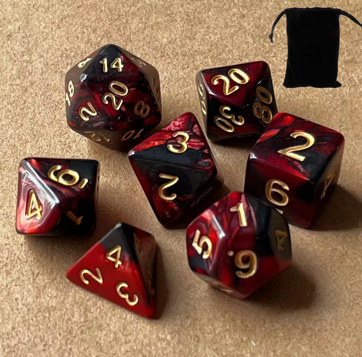 The RPG and DND Dice Value Set