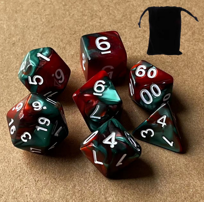 The RPG and DND Dice Value Set